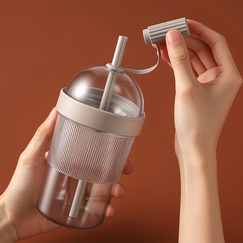 Training Cup Straw - Kapaklı Kahve Bardakları Yeniden Kullanılabilir 17oz