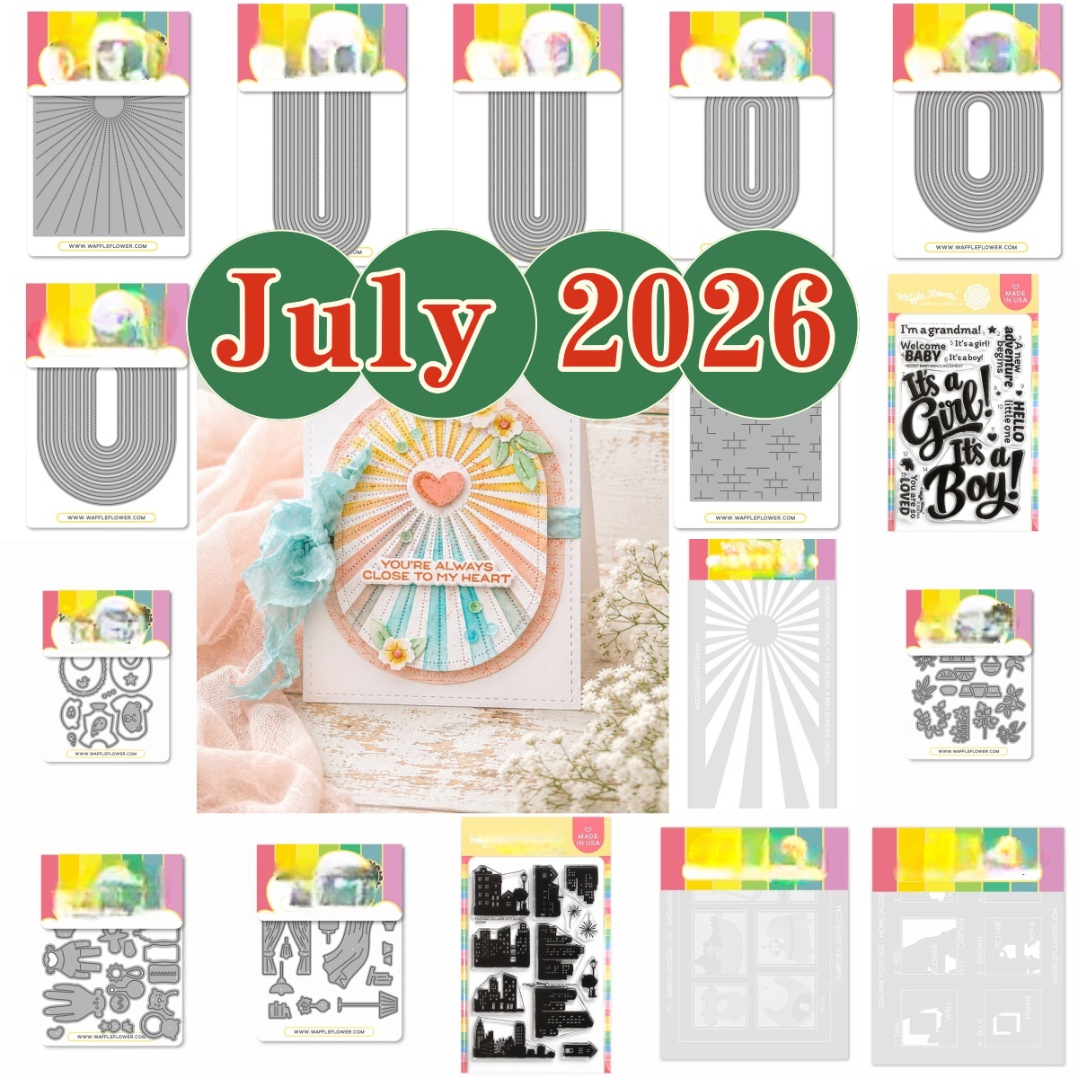 Baby Food Bag - Temmuz 2026 Windows Postage Collage Uzatılmış
