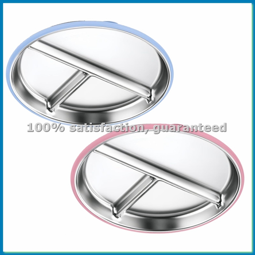 Plate Suction Toddler - 2 adet paslanmaz çelik çocuk tabakları