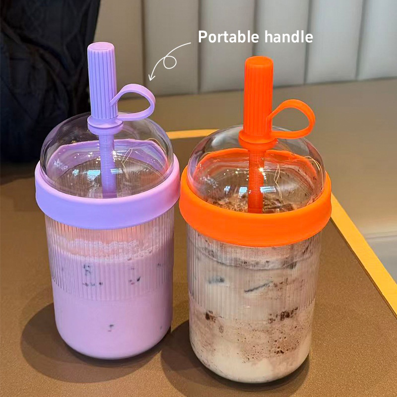 Training Cup Straw - Kapaklı Kahve Bardakları, Pipetli ve Pipetli