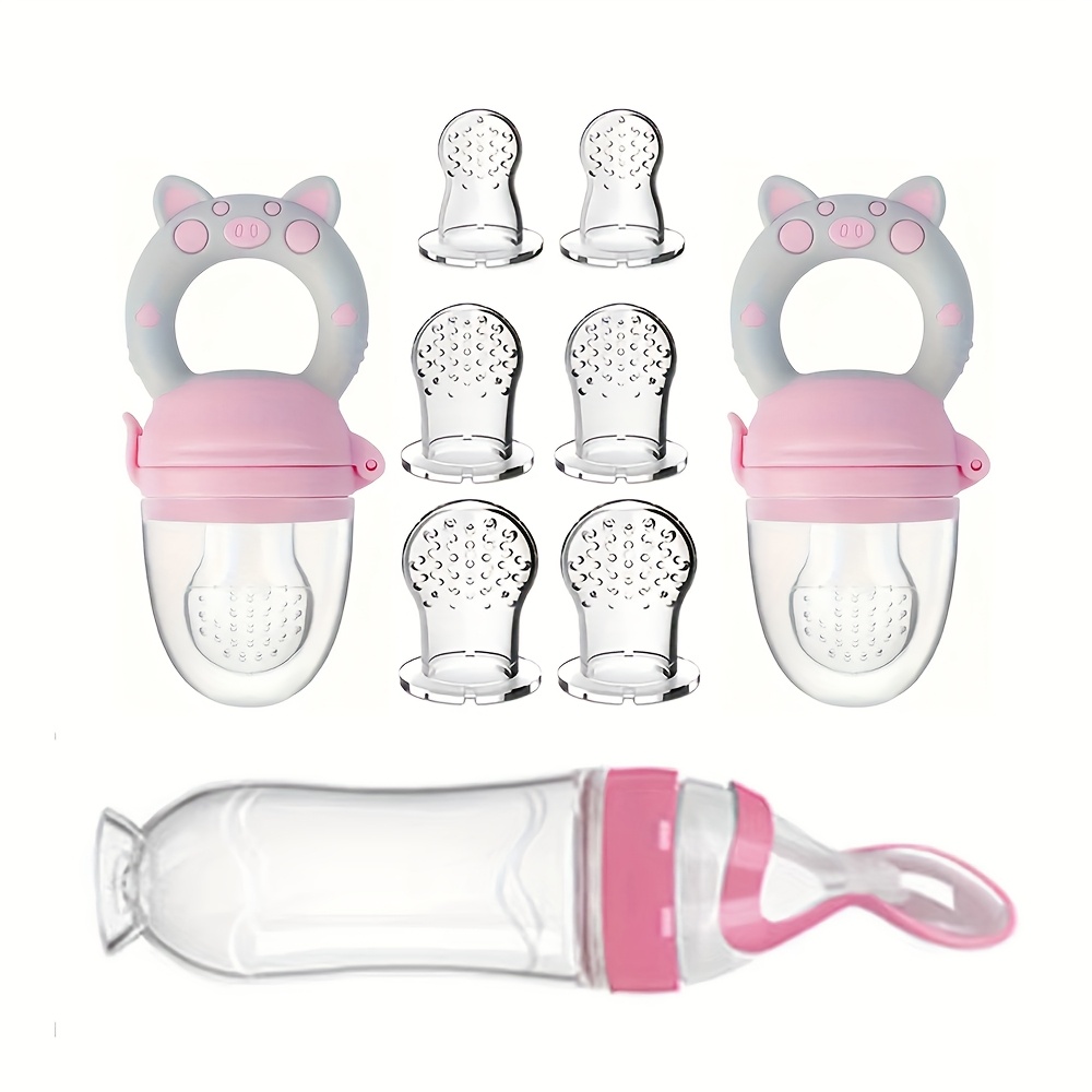 Baby Rice Food - 9 adet Biberon: 1 Silikon Biberon,