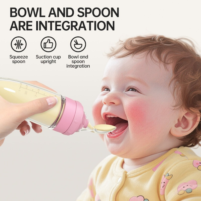 Baby Rice Food - Bebek silikon pirinç püresi biberonu, bebek