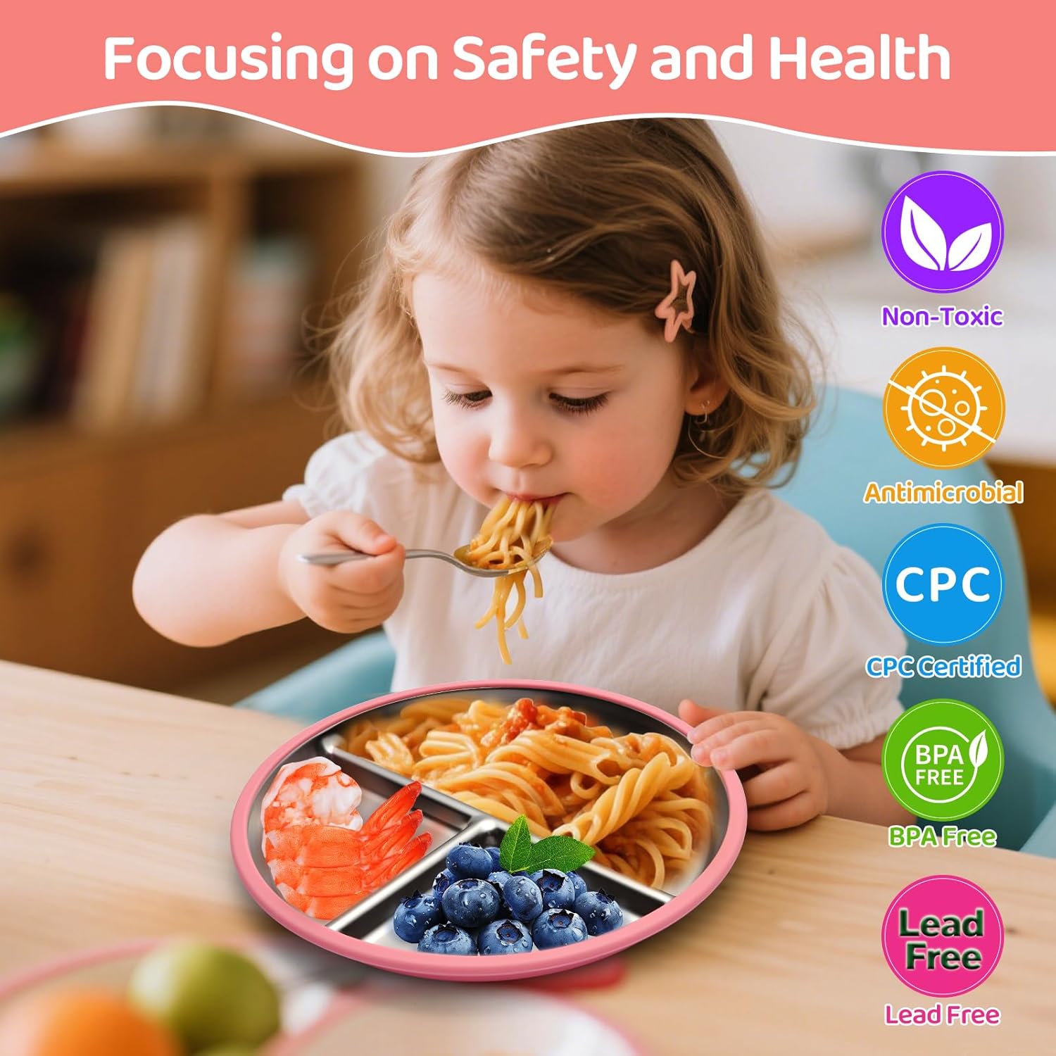 9 İnç Paslanmaz Çelik Çocuk Ta - Plate Suction Toddler incelemesi ve fiyatı